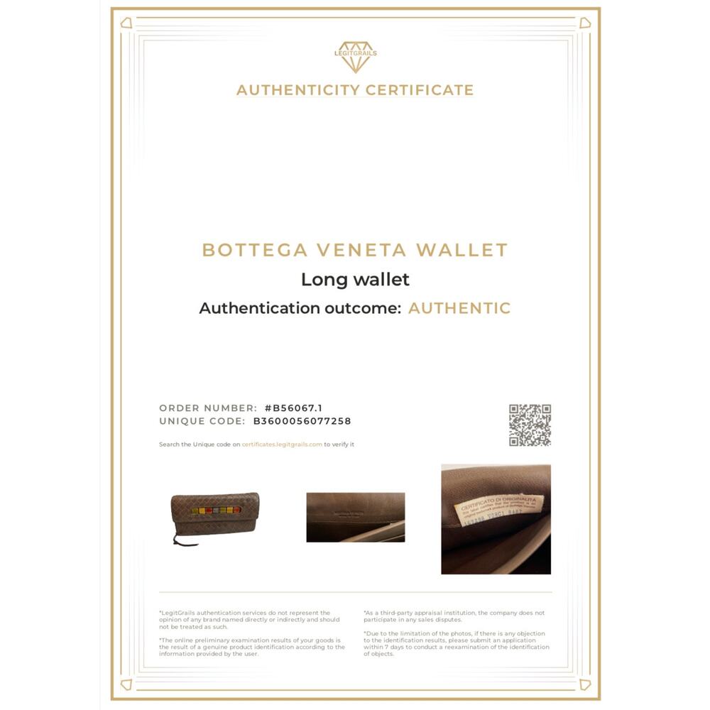 BOTTEGA VENETA RARE Intrecciato Long Wallet COA Pre-loved - Picture 14 of 14